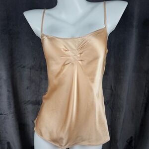NWT Nougat London Silk Cami Champagne 90s Minimalist Quiet Luxury Slip Top S